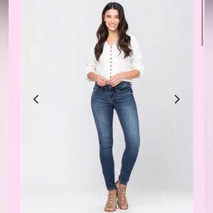 *Judy Blue Bristol Medium Wash Skinny Fit  18W Denim Jeans #W